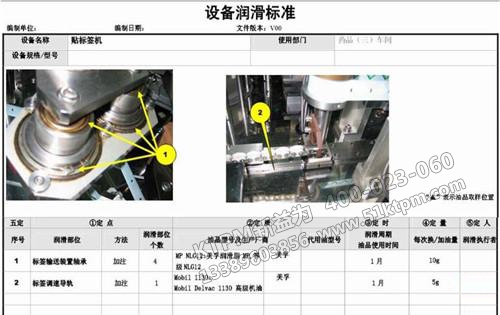 TPM之設(shè)備潤(rùn)滑